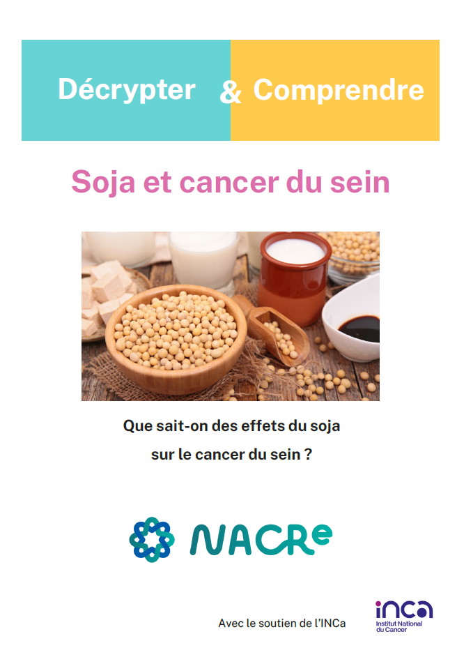 Couverture d&eacute;pliant Soja et cancer du sein - D&eacute;crypter & Comprendre 2019