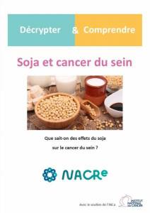 Couverture dépliant Soja et cancer du sein - Décrypter & Comprendre 2019
