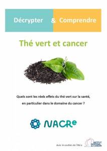 Couverture dépliant Thé vert et cancer - Décrypter & Comprendre 2019