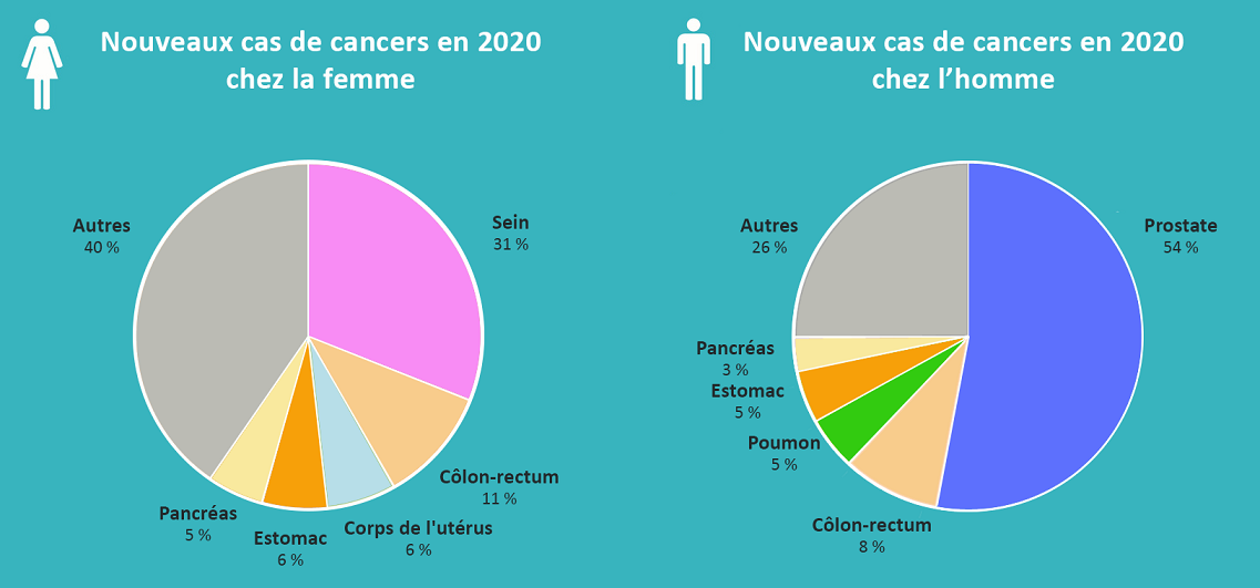 Graphique Cancers en Guadeloupe